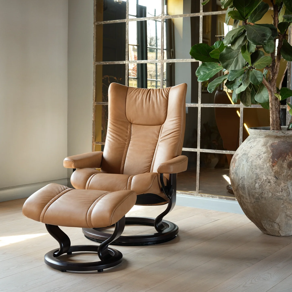 Stressless Wing M Classic Pal Taupe Wenge 2