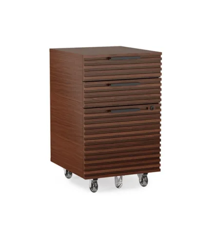 BDI Corridor Mobile File Pedestal 6507 Choc Walnut