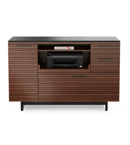 BDI Corridor Multifunction Cabinet 6520 Choc Walnut