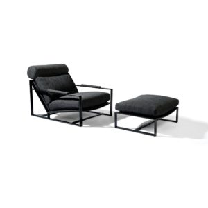 Thayer Coggin Cruisin' Lounge Chair black frame