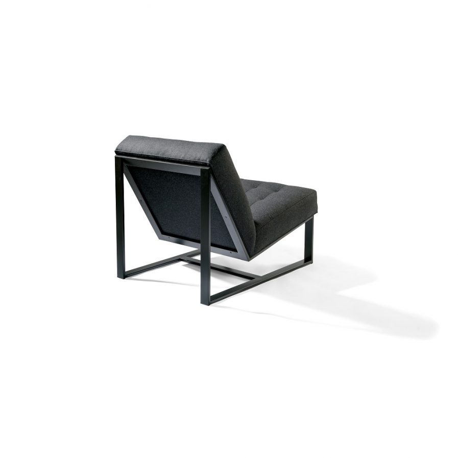 Thayer Coggin EZ Rider Lounge Chair black frame