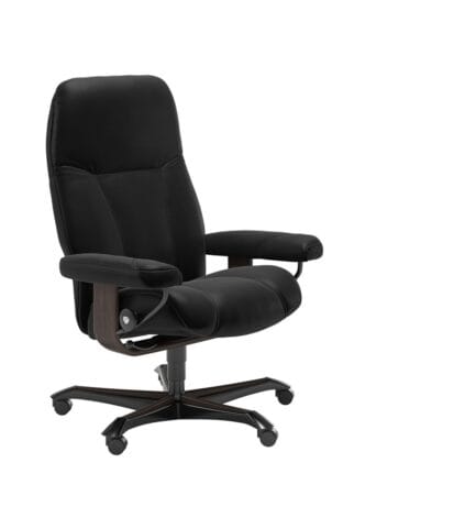 stressless consul officechair batickblack wenge