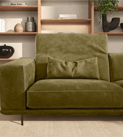 Gamma Sofa Denny greenleathersofa detail
