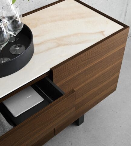 calligaris sideboard Horizon 6017 opendrawer