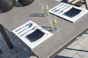 gj atelier 55x30 ceramic outdoor table denver chairs