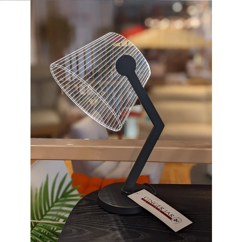 acrylic table lamp black