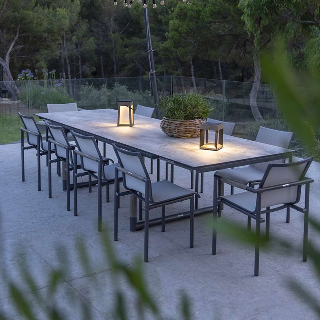 les jardins bastingage extendable dining table chair set
