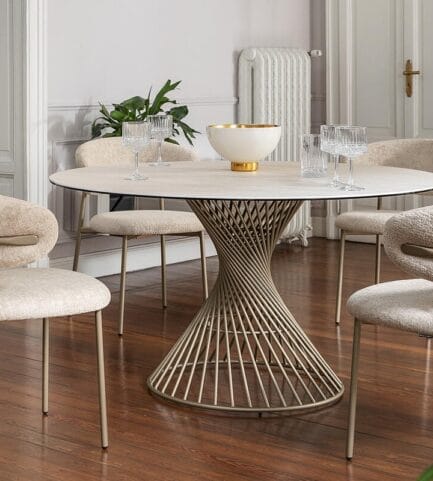 Calligaris Vortex round pedestal table CS4108