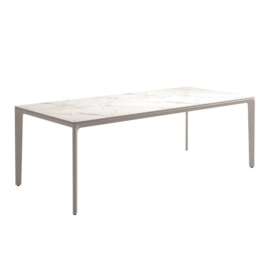 Carver 39.5 x 86.5 Dining Table Bianco Ceramic - White