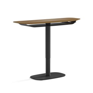 soma 1133 height adjustable modern console table bdi furniture walnut 1