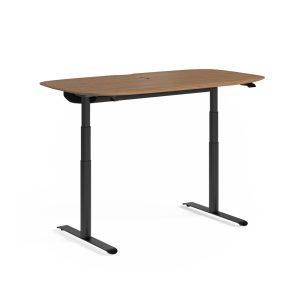 soma 6351 60 inch modern wood top standing desk bdi furniture walnut standing height 1