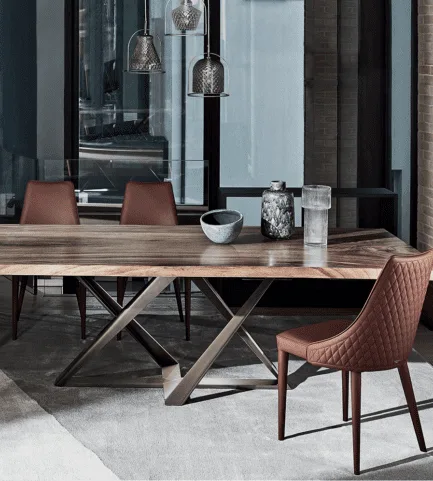 bontempi millennium walnut table clara quilted chair