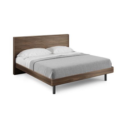 cross linq bed king 9129 BDI walnut modern platform bed 1