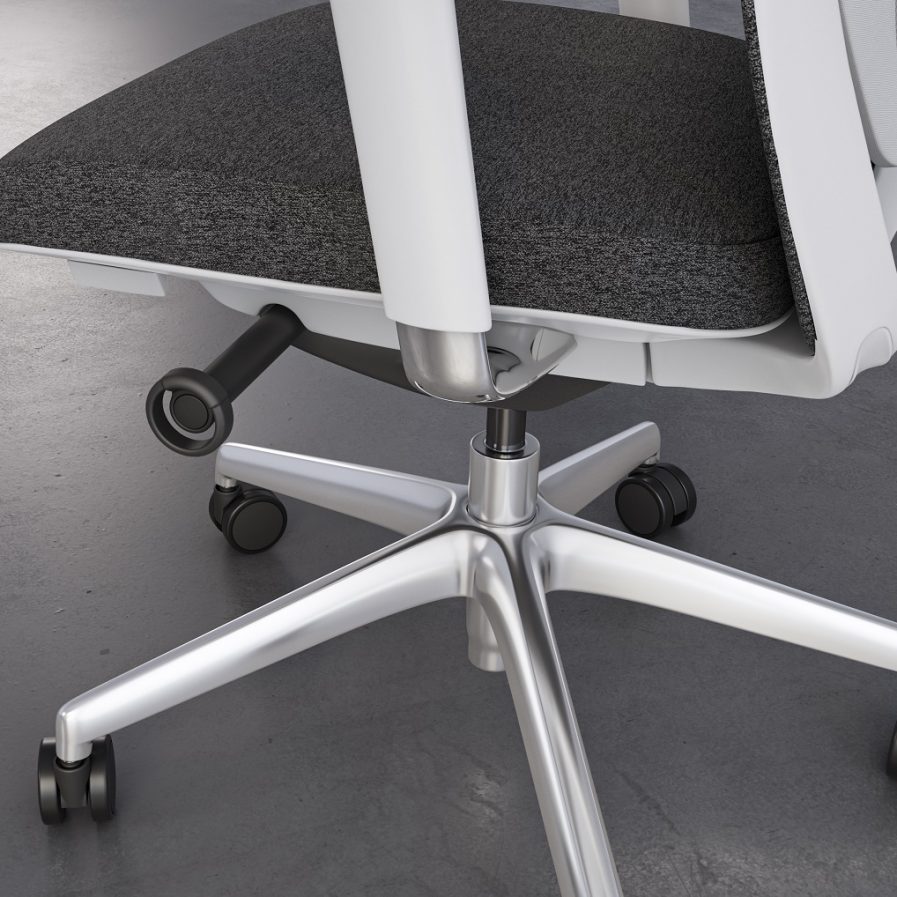 coda 3522 modern white home office task chair bdi furniture detail synchro tilt