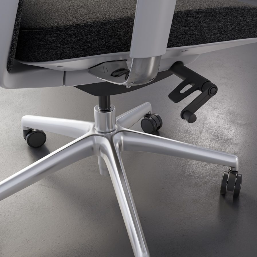 coda 3522 modern white home office task chair bdi furniture detail tilt tension control