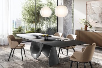 calligaris seashell table anthracite gray black marble