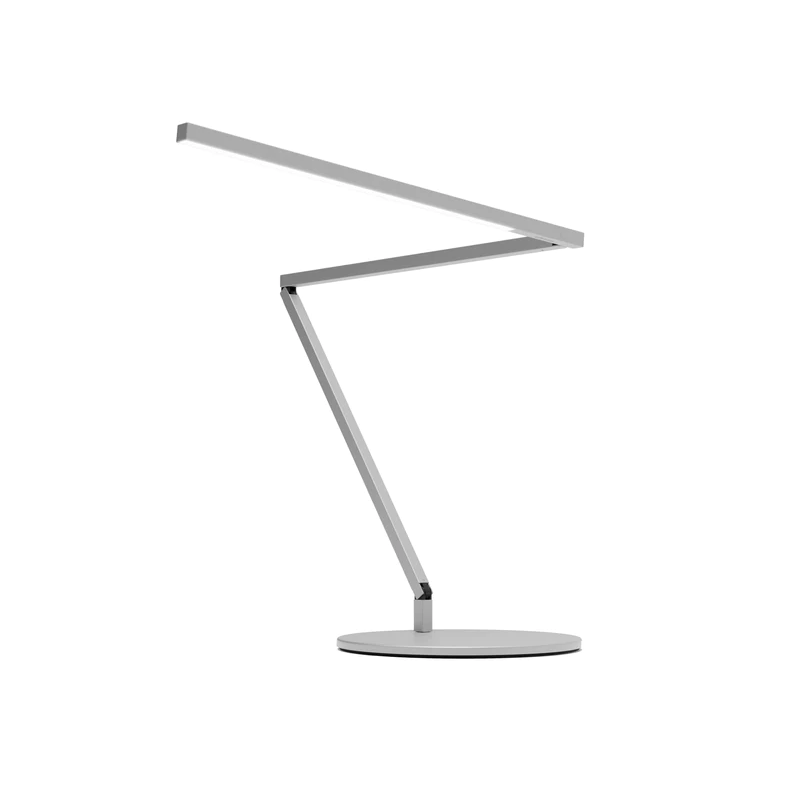Z Bar Table Lamp Gen 4 Finish Silver Desk Base