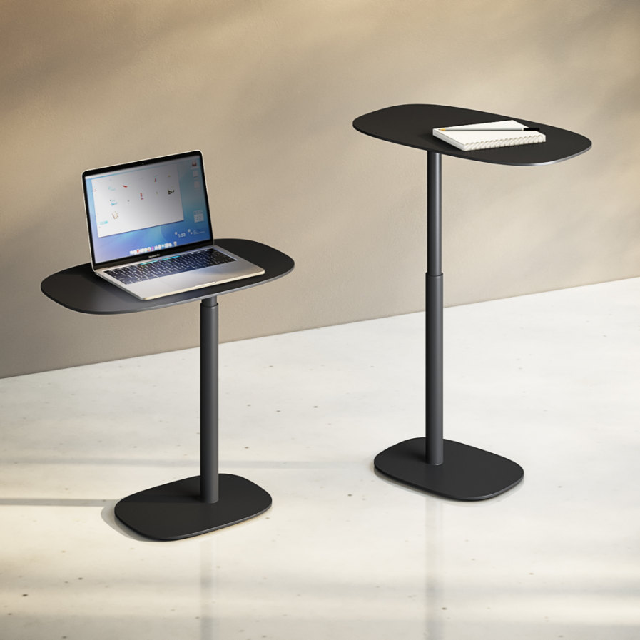 serif lift laptop table 1045 pepper BDI height adjustable side table 2
