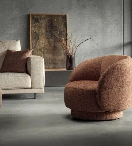 Ava swivel armchair furninova lifestyl