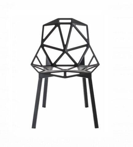 Magis chair one product front SD461 black 01 lr