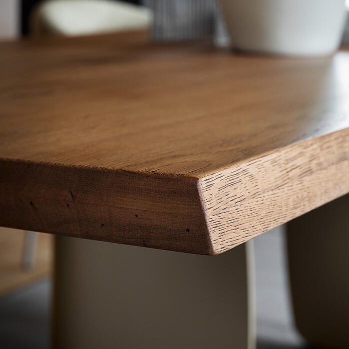 Twins solid wood table CS4153 gingerjar vancouver detail
