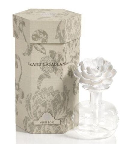 zodax porcelain diffuser white rose gingerjar vancouver