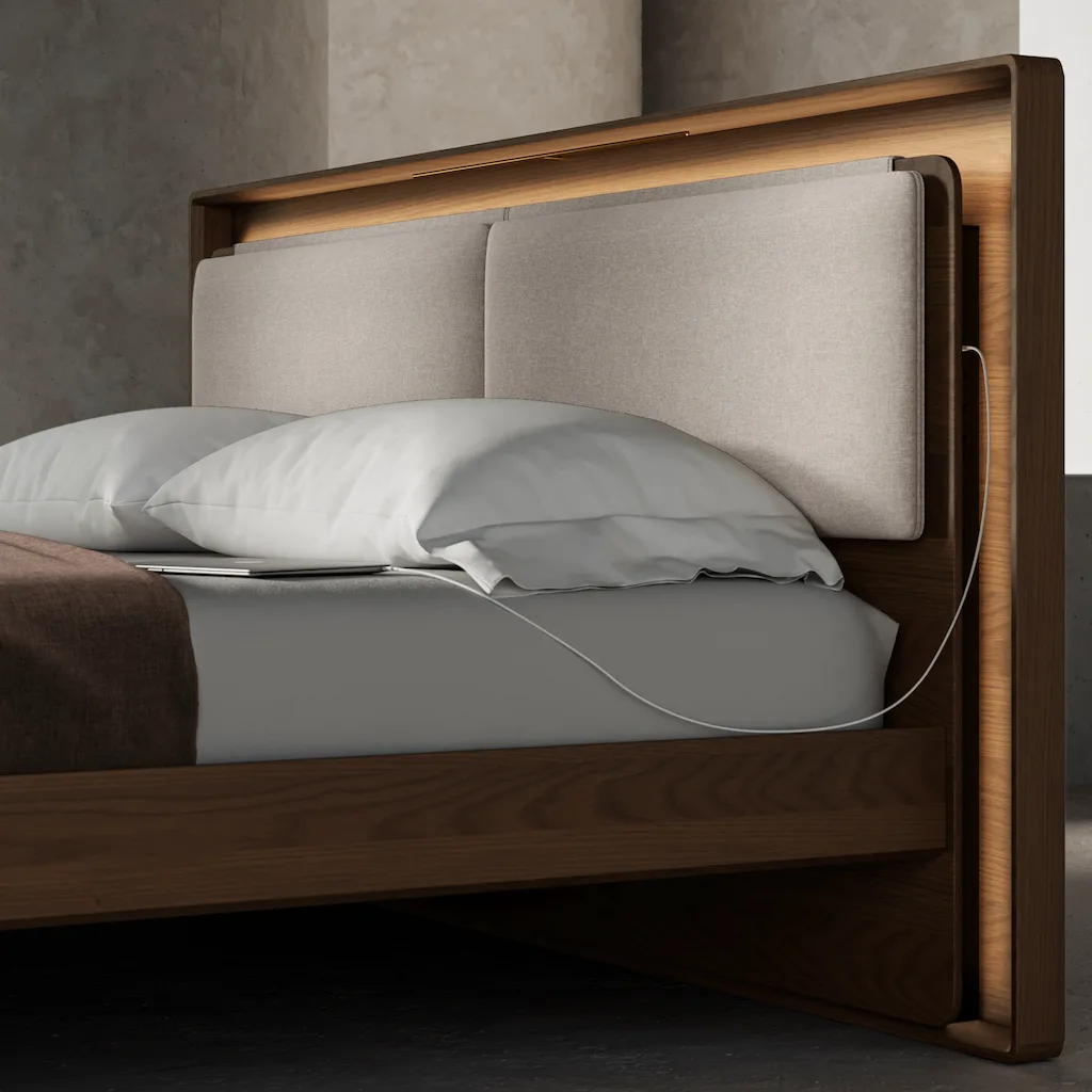 Contour Headboard Cushion 9669 King Almond LINQ MOC 1