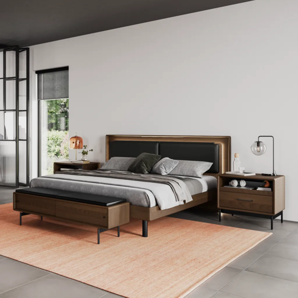 Contour Headboard Cushion 9679 King Pepper LINQ MOC 1