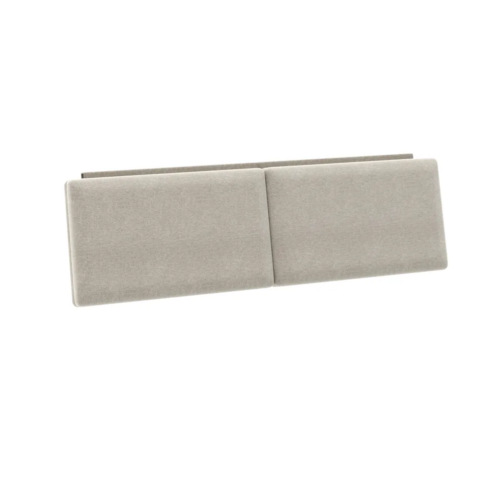 contour headboard cushion BDI 9667 queen almond fabric 1
