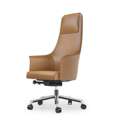 bolo chair 3531 BDI modern leather executive chair saddle 1