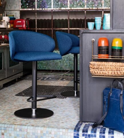 cb2332 tuka gas lift stool blue