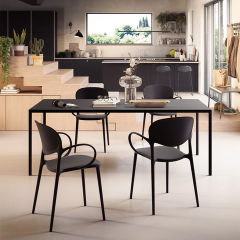 connubia abby armchair mattblack