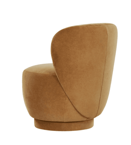 loren swivel armchair mustard