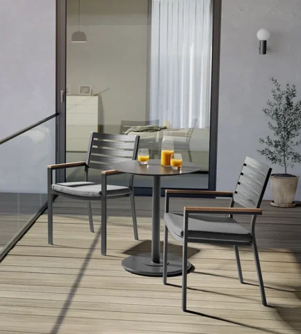 elba dining bistro set grey lifestyle