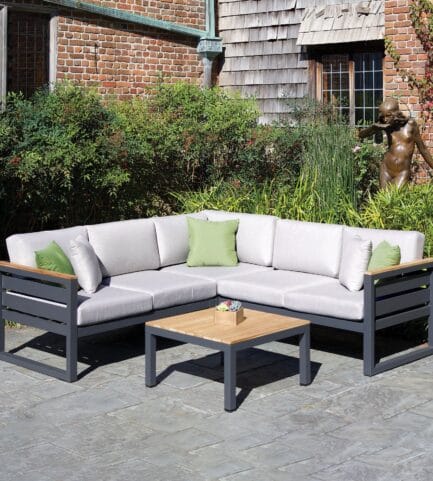 kettler elba 90 CornerSectional CastSilver