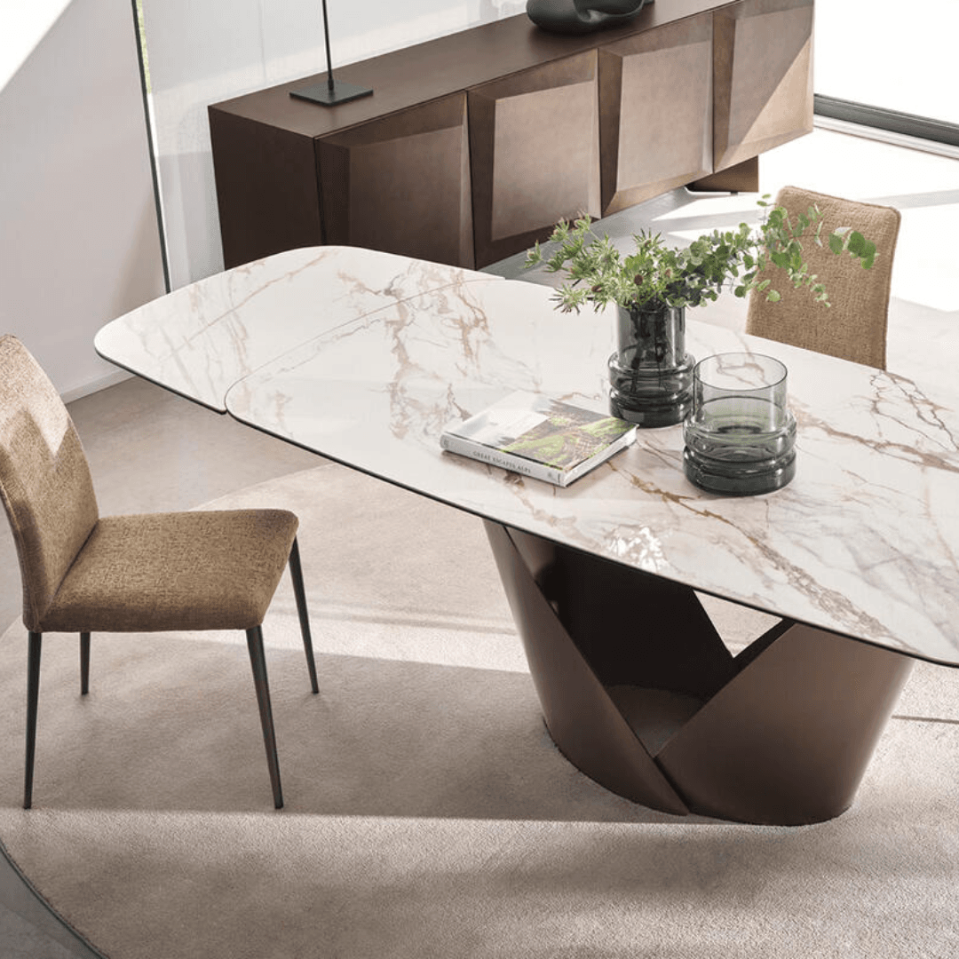 Calligaris Calla extension table ceramic cs4159 gingerjar vancouver (1)