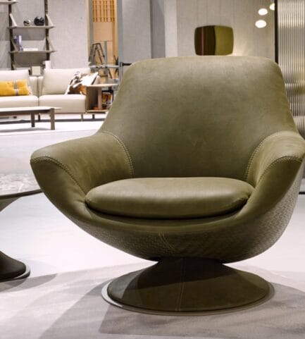 gamma grace swivel leather chair vancouver custom