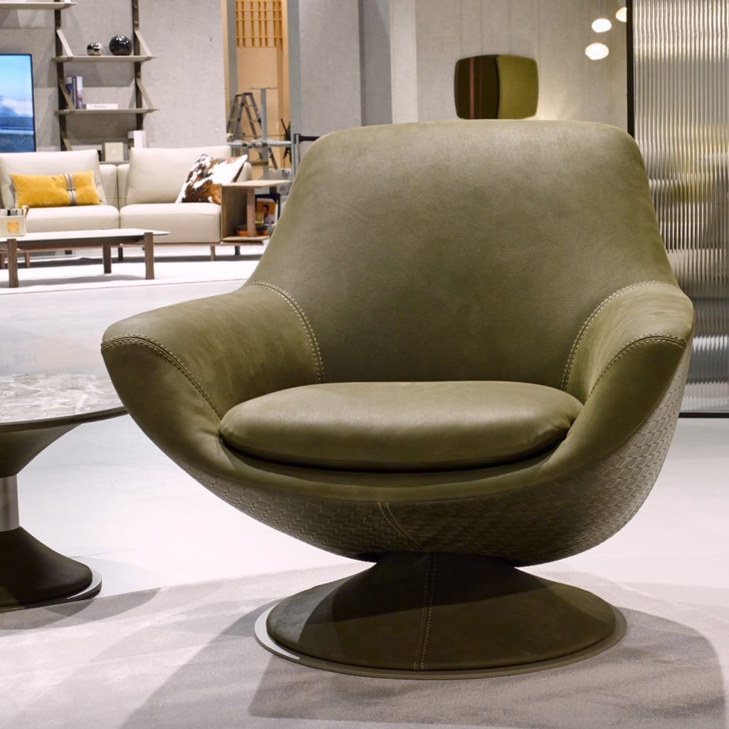 gamma grace swivel leather chair vancouver custom