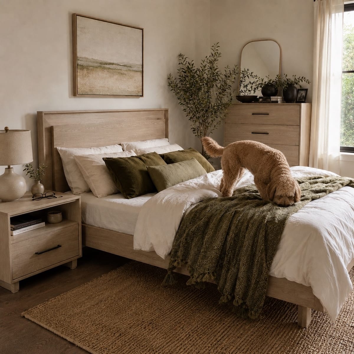 KAVA bedroom collection BDI Washed Oak 2026 LS7
