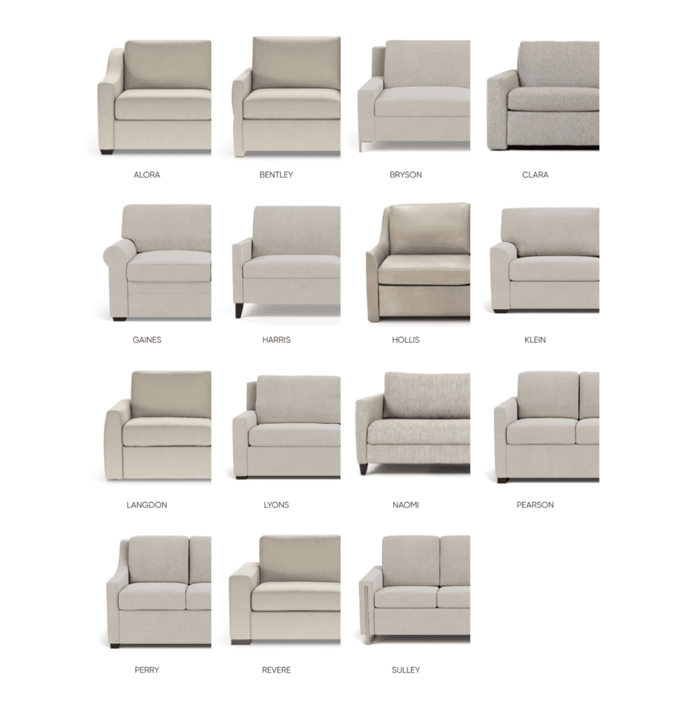 americanleather sleeper arm styles