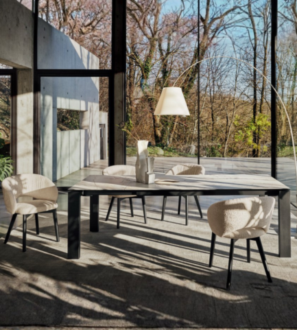 calligaris omnia table mattblacklegs