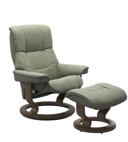 stressless mayfair classic recliner palomashadowgreen smokedoak