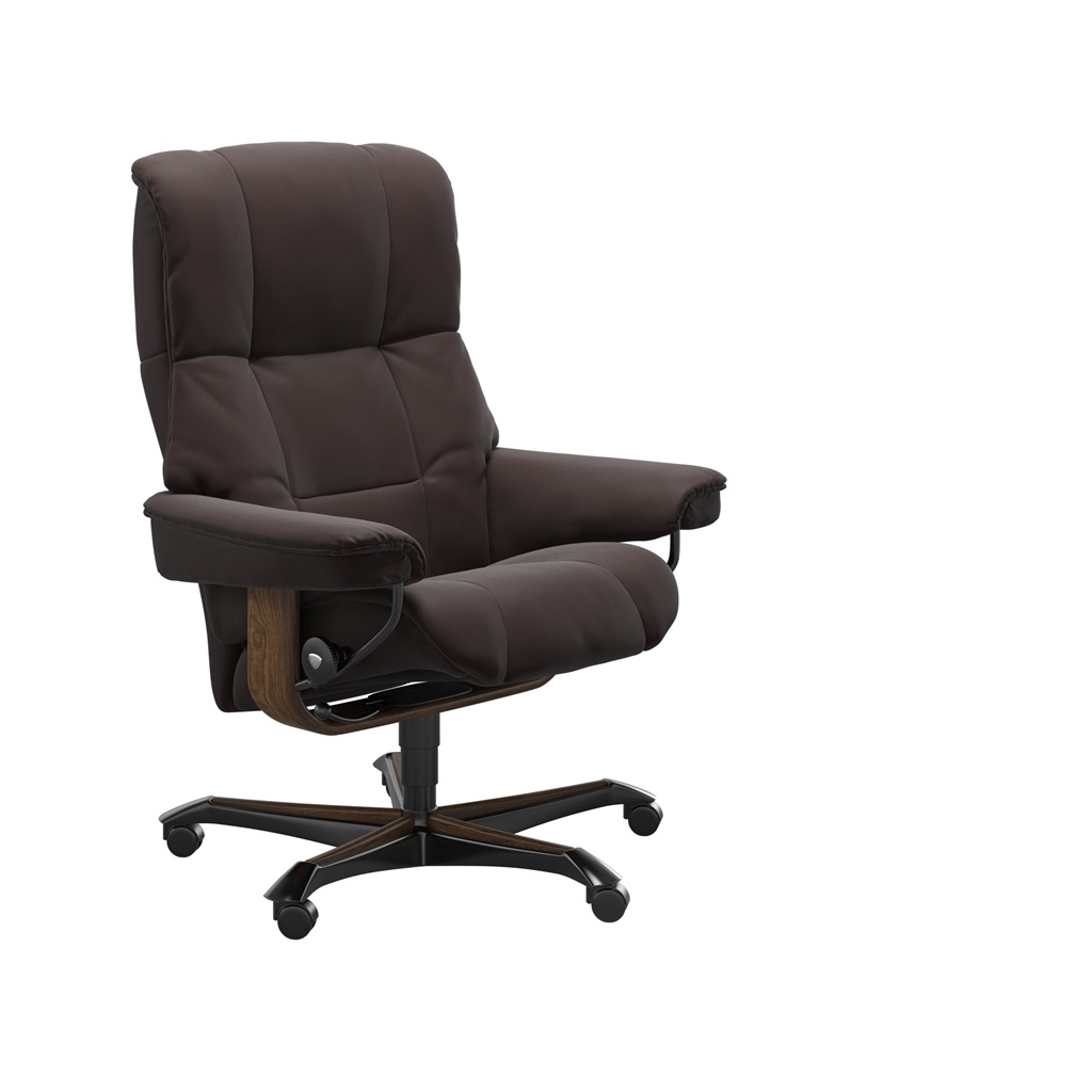 stressless mayfair officechair palomachocolate teak