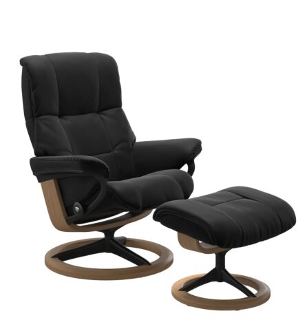 stressless mayfair signature recliner palomablack matteblack oak