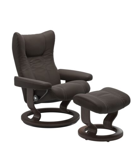stressless wing classic recliner palomachestnut wenge