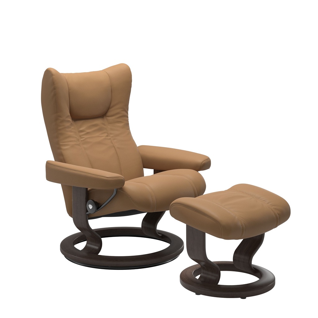 stressless wing classic recliner palomataupe wenge
